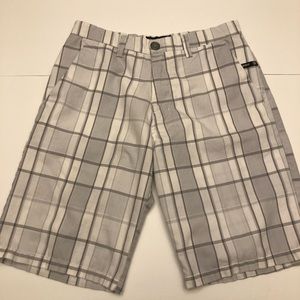 Ocean Current Flat Front Chino Shorts Mens 30 Plaid